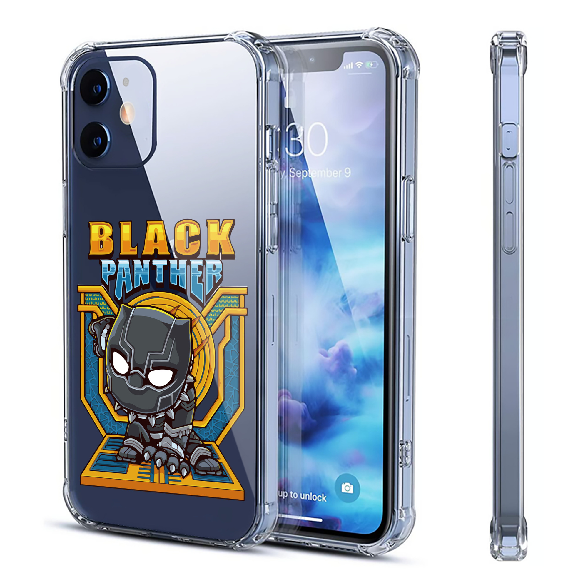（画像用） アベンジャーズ The Avengers 【iPhone 12シリーズ対応】透明スマホケース（クリアソフトケース）